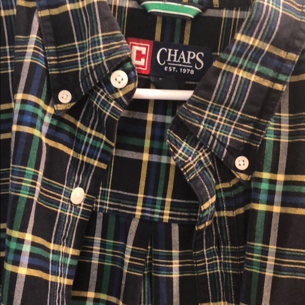 Chaps Button down plaid. - Picture 2 of 4